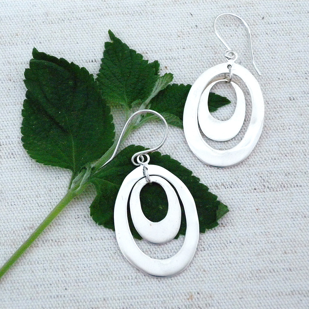 Modern sterling on sale silver earrings